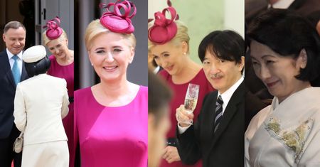 Andrzej i Agata Dudowie spotkali się z japońską parą książęcą. Pierwsza Dama zachwyca: "Jak księżna Kate!" (ZDJĘCIA)