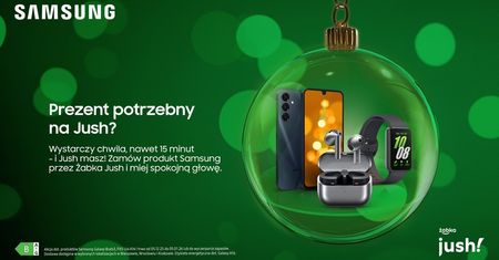 Samsung i Żabka Jush z ekspresową dostawą prezentów last minute. Galaxy Buds3, Fit3 i A16 dostępne w trzech miastach