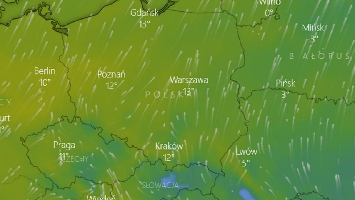 Wzrost temperatury w najbliższych dniach.