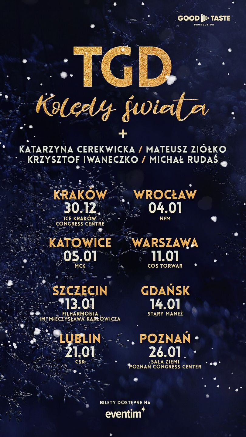 Harmonogram występów chóru TGD