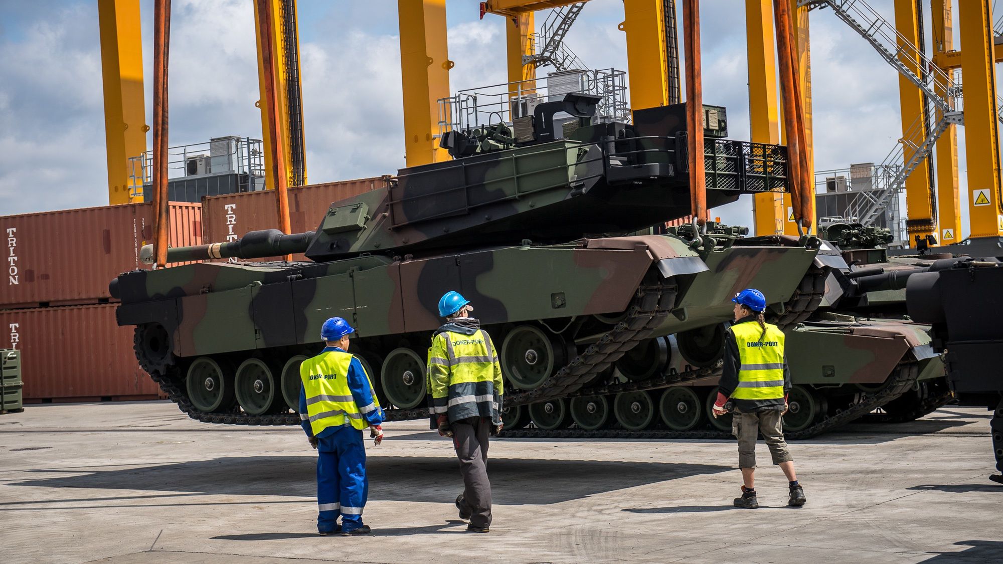 Czołgi M1A1 Abrams w Polsce.