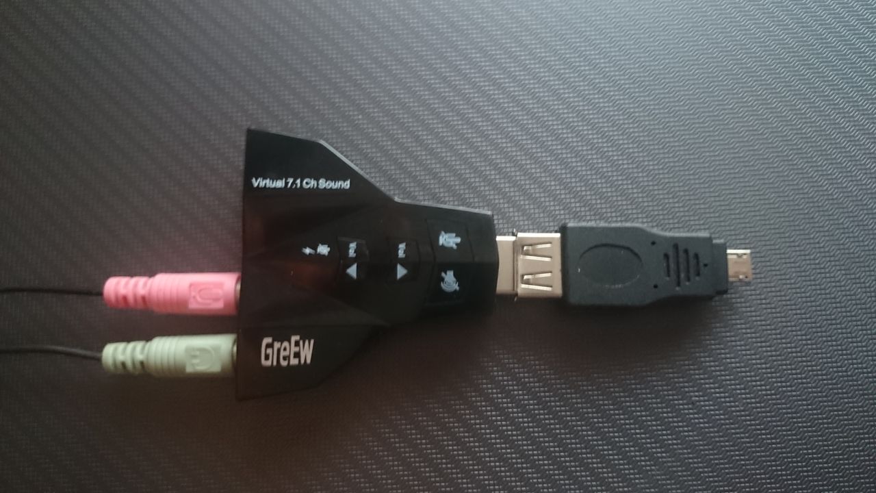 Karta dźwiękowa USB z przejściówką