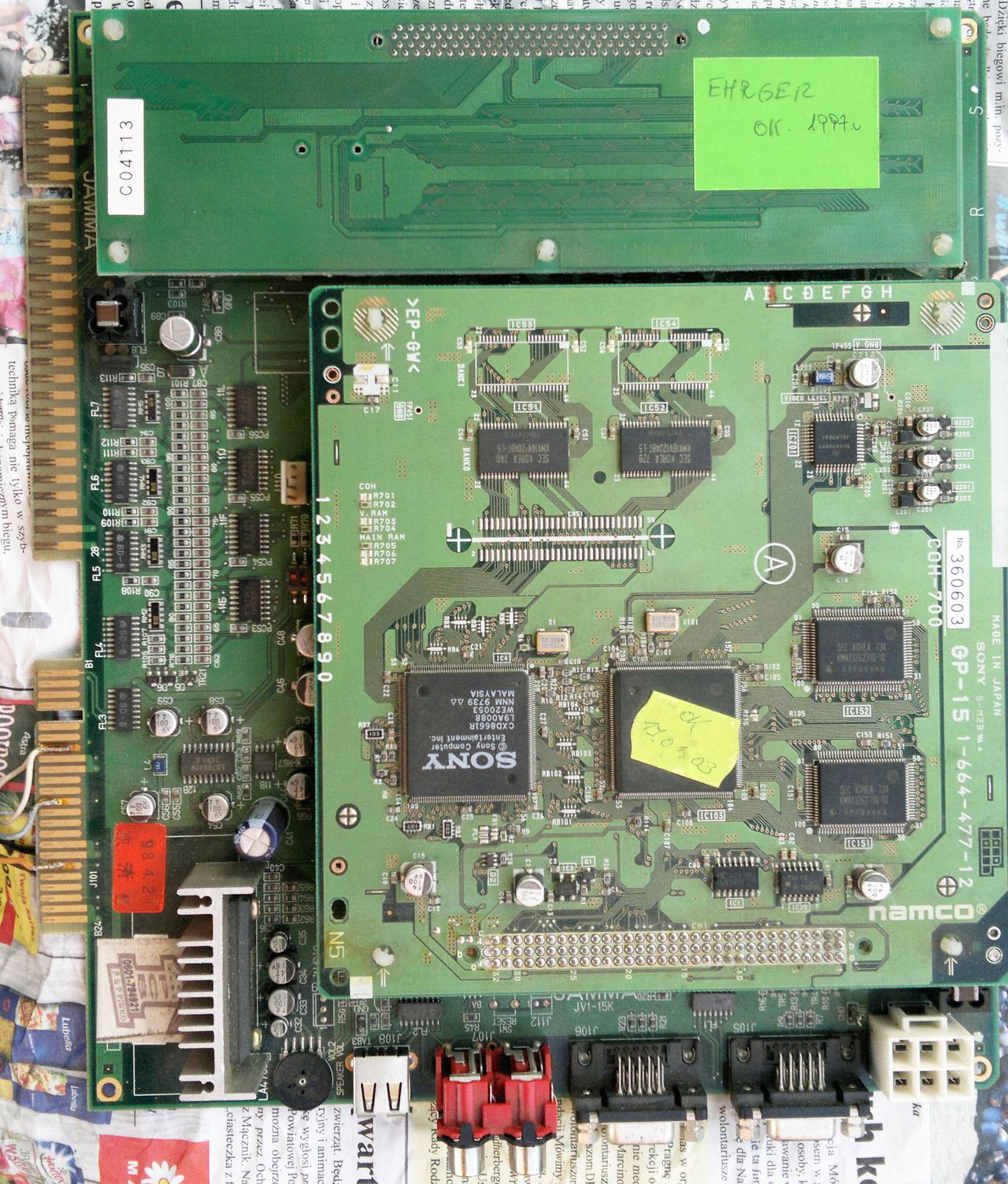 Ehrgeiz - Namco System 12 - wymaga oględzin, brakuje przynajmniej jednego kondensatora