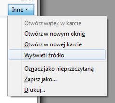 Wybieramy to, co podświetlone.