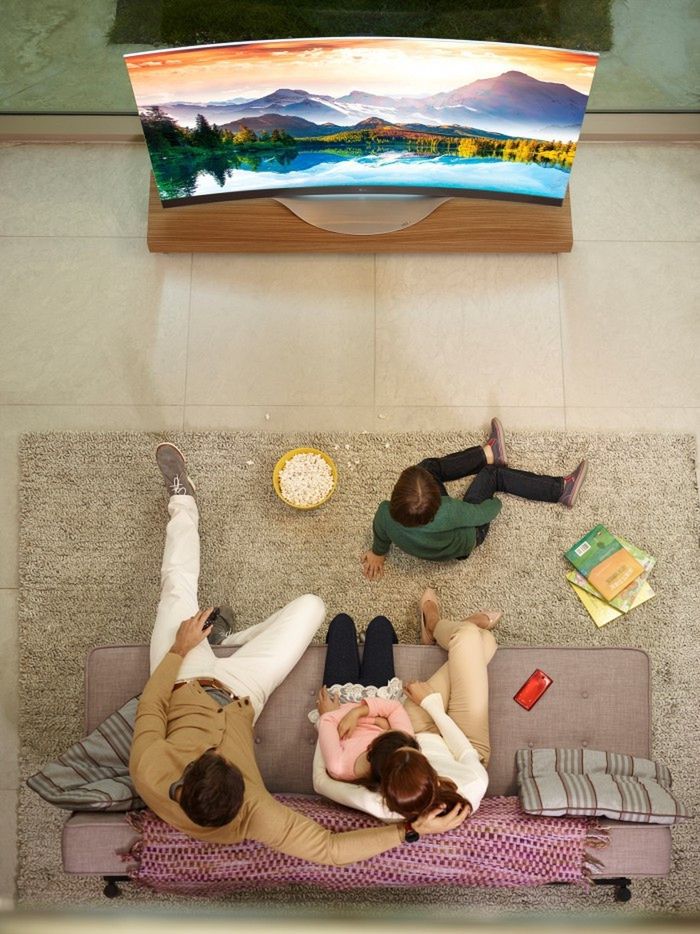 Zalecane przez marketingowców ustawienie widzów przy zakrzywionych ekranach