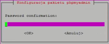 phpMyAdmin - okno interakcji