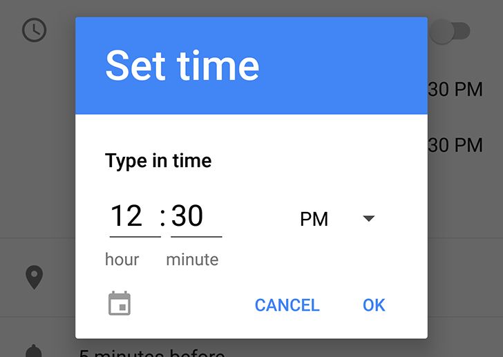 http://www.androidpolice.com/2017/03/23/android-o-feature-spotlight-time-picker-now-manual-text-entry-mode/