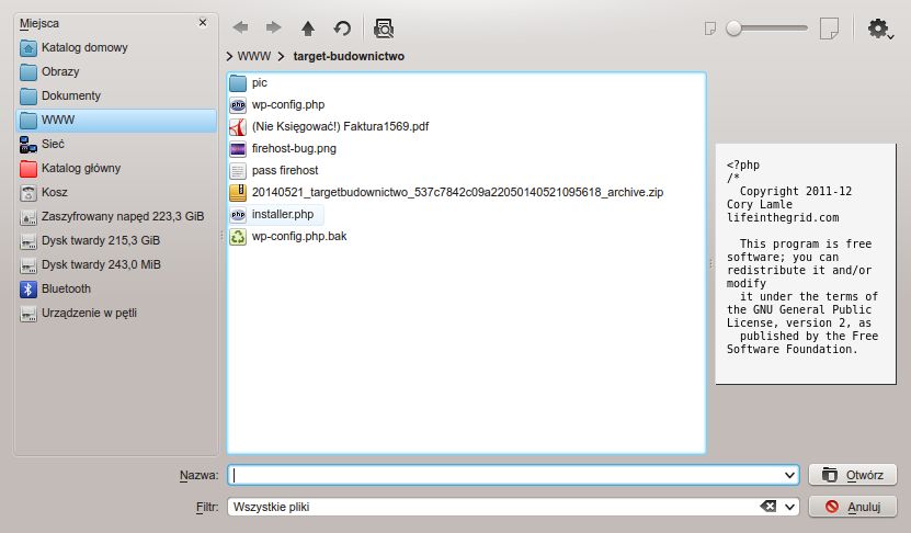 Znakomite okno dialogowe plików z KDE zniknęło z LibreOffice