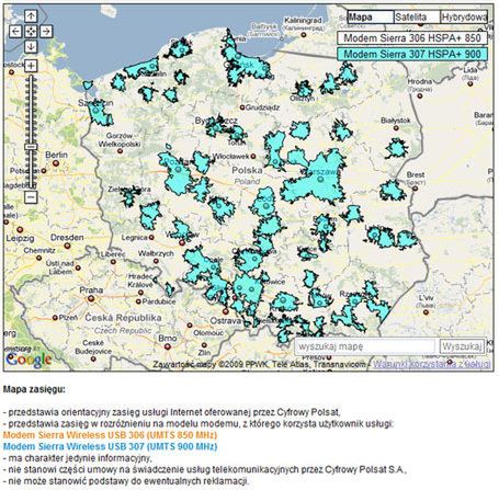 Internet HSPA+ w Cyfrowym Polsacie