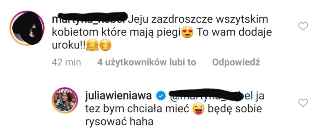 Julia Wieniawa - piegi