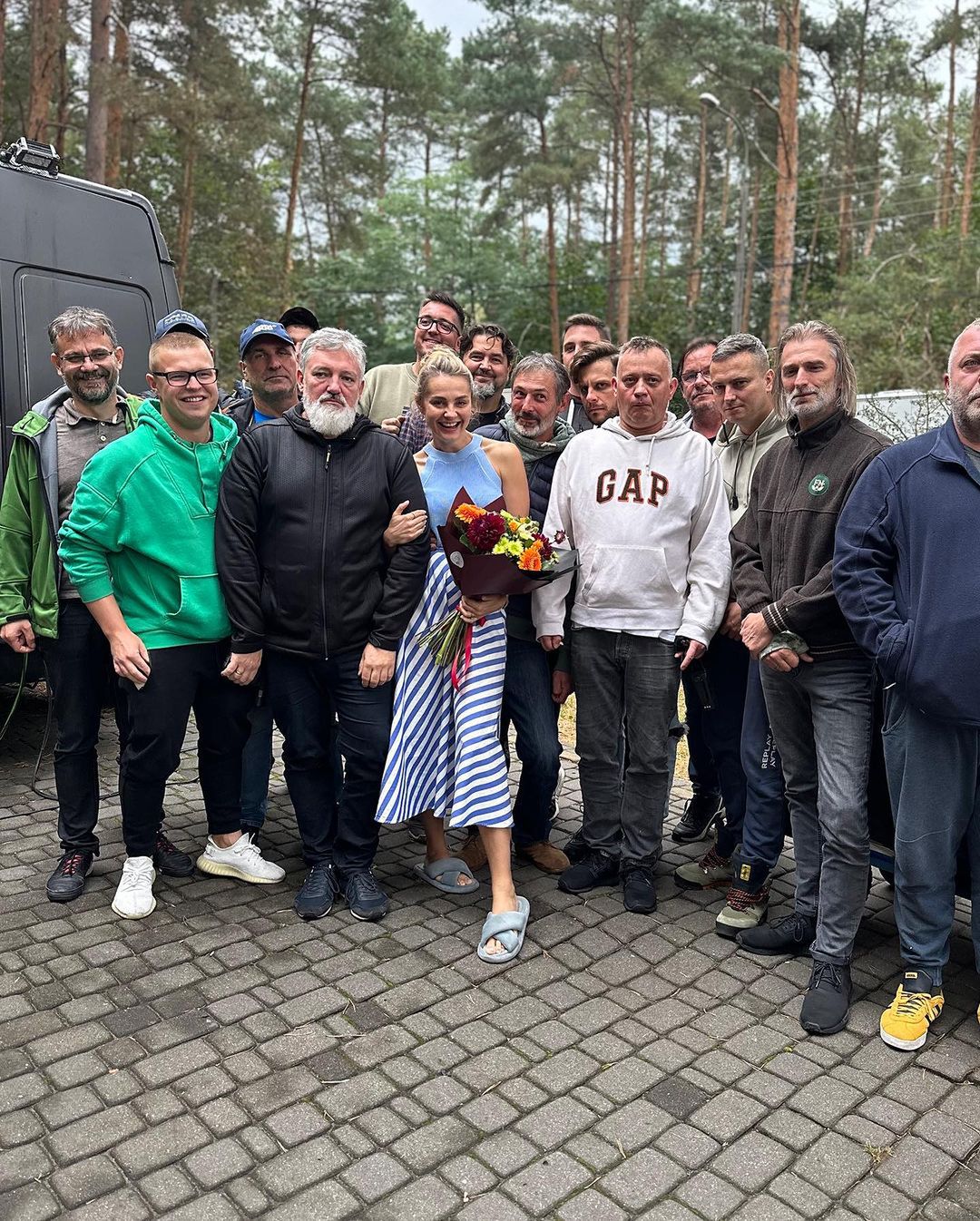 Małgorzata Socha na planie "Przyjaciółek"