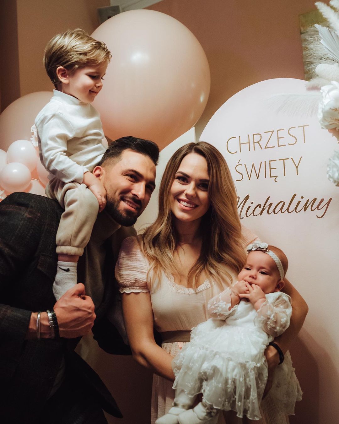 Chrzest Michaliny córki Rafała Maślaka