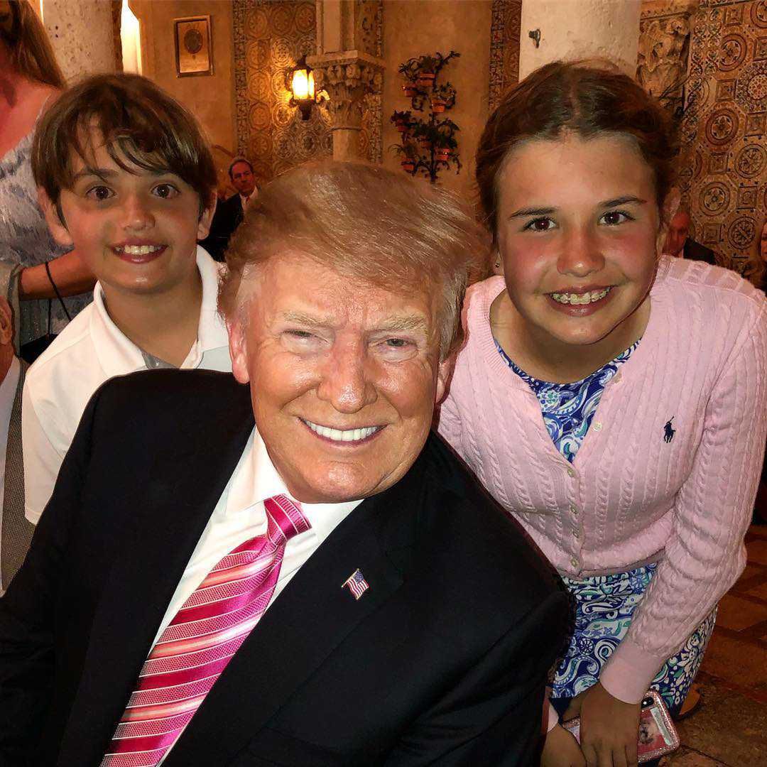 Donald Trump z wnukami