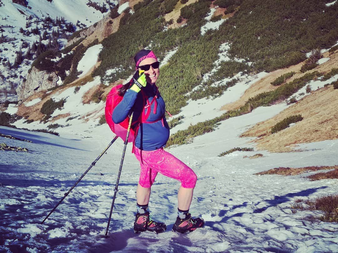 Justyna Kowalczyk na spacerze