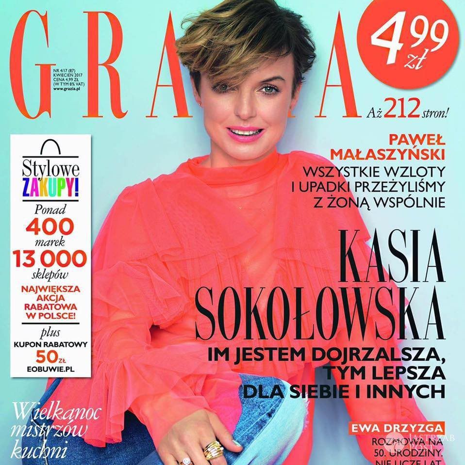 Grazia z Kasią Sokołowską - wywiad, sesja, okładka