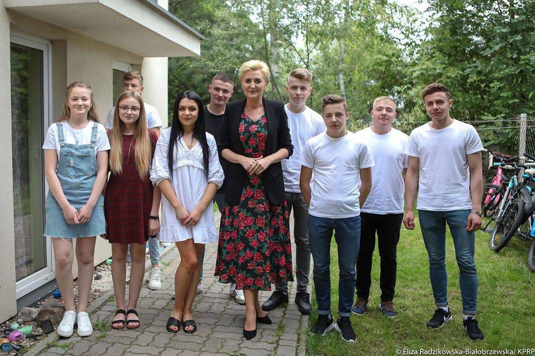 Agata Duda - Spotkanie z polską rodziną repatriantów z Ukrainy