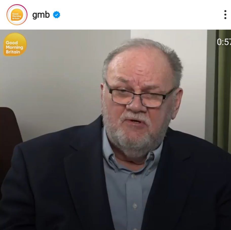 Thomas Markle w Good Morning Britain