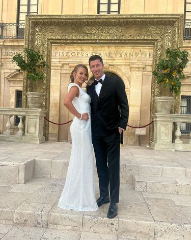 Ania i Robert Lewandowscy na pokazie D&G