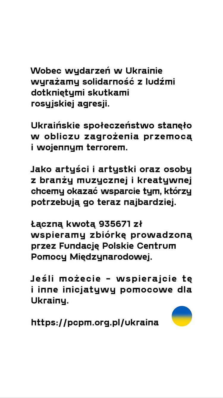 Dawid Podsiadło - Gwiazdy wspierają Ukrainę