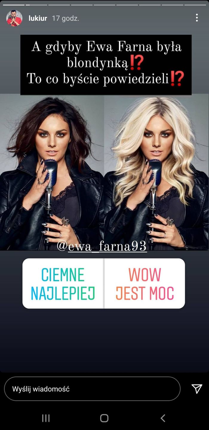 Ewa Farna w blond włosach