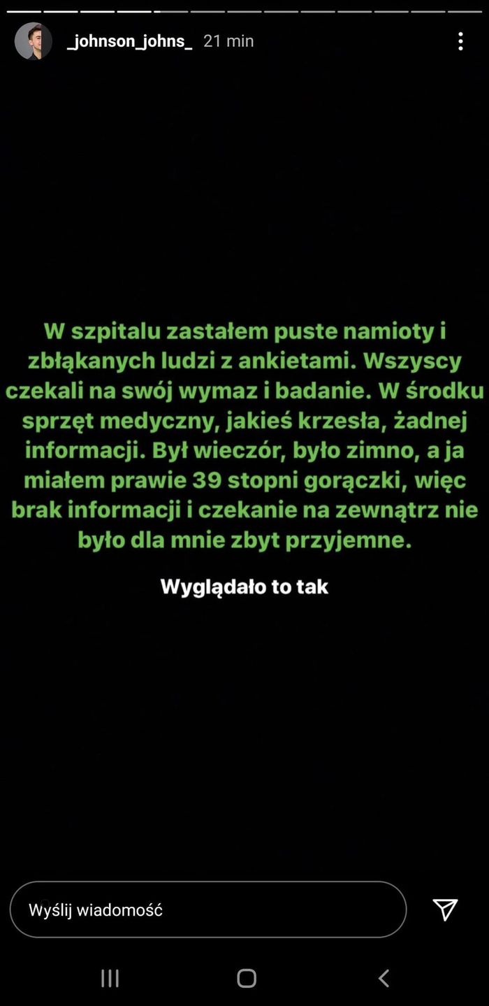 Syn Beaty Tadli ma koronawirusa - relacja