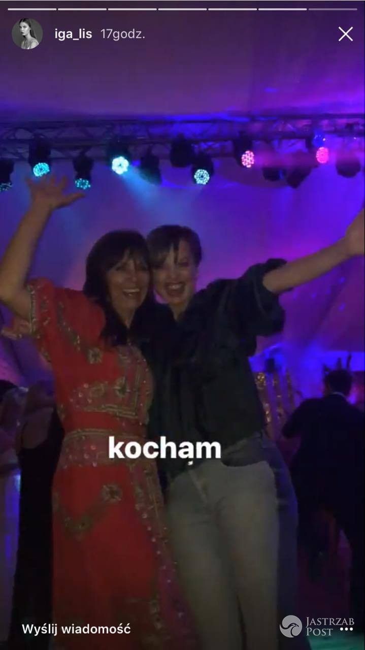 Kinga Rusin i Kasia Sokołowska na weselu