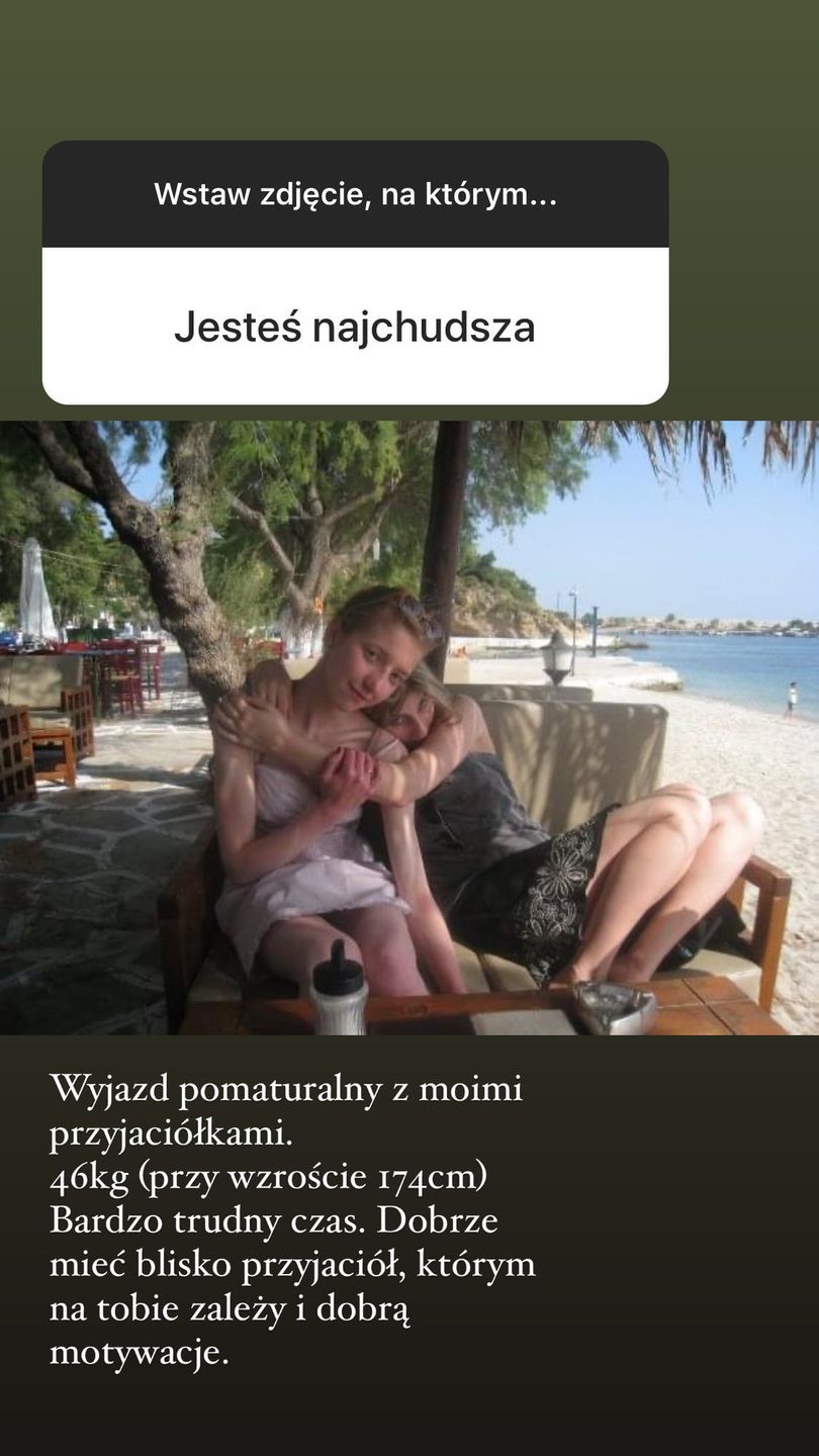 Lara Gessler, gdy była najchudsza