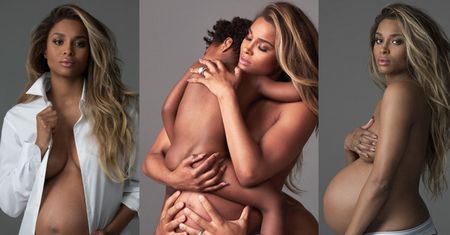 Ciara w ZAAWANSOWANEJ CIĄŻY pozuje nago z synem! (FOTO)