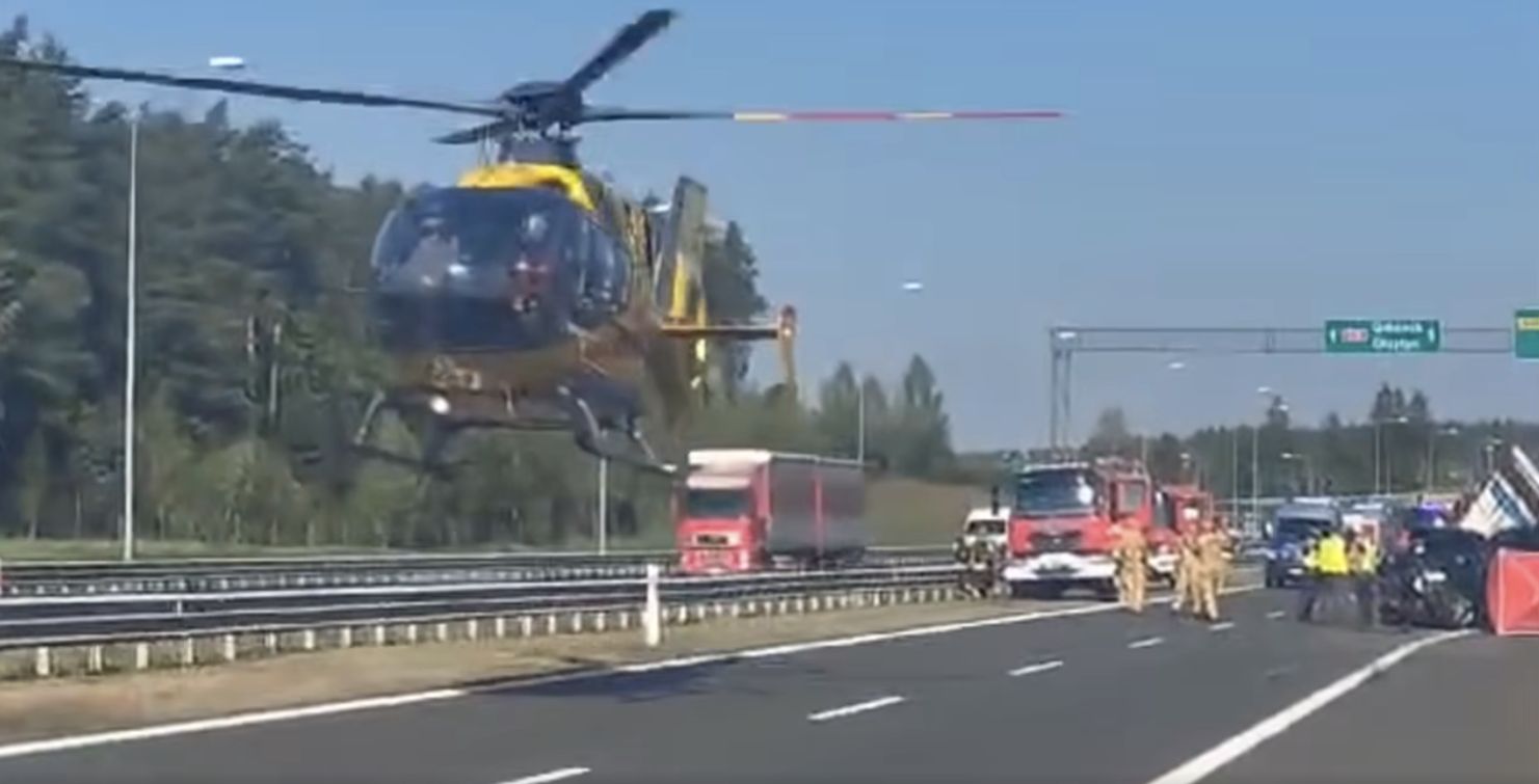 Tragiczne zdarzenie na trasie S7