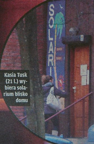 Kasia Tusk w solarium