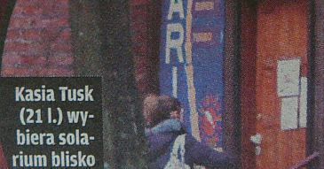 Kasia Tusk w solarium