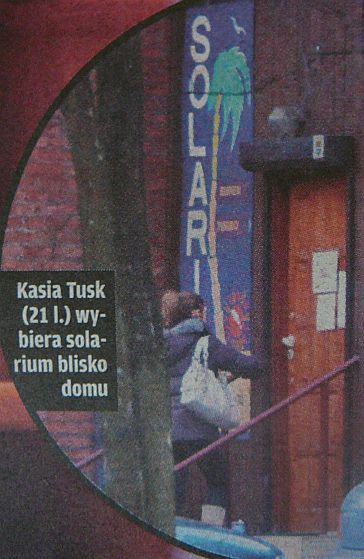 Kasia Tusk w solarium