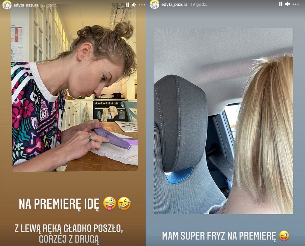 Edyta Pazura szykuje się do wyjścia