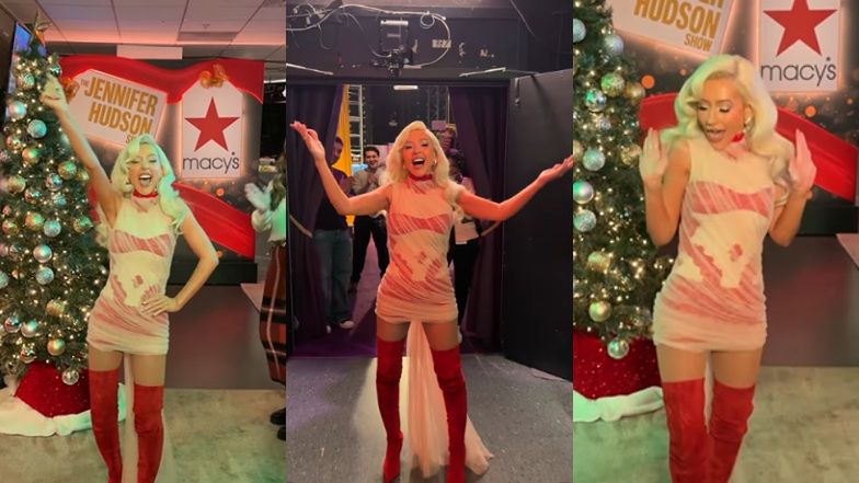 Christina Aguilera wywija przed wejściem do studia