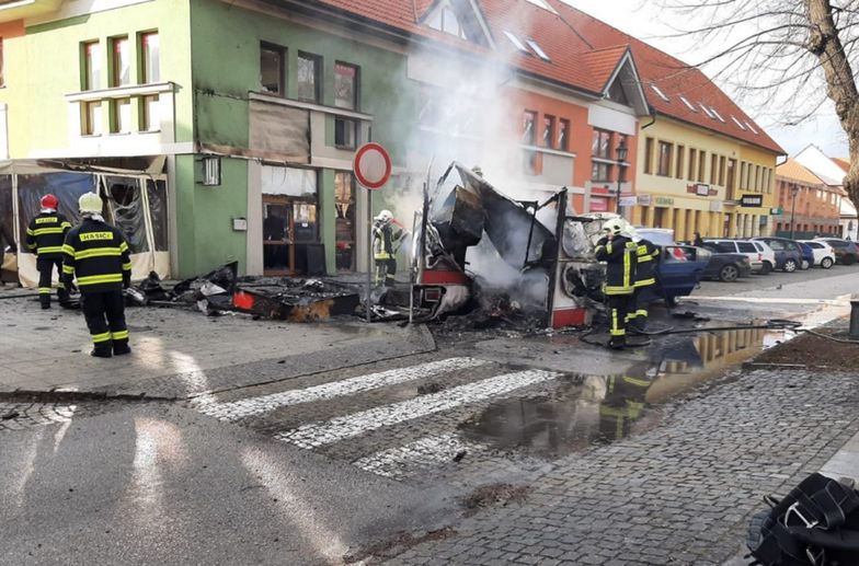 Dramat na Słowacji. Wybuch gazu zmiótł food trucka z powierzchni