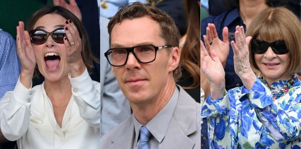 Dawno niewidziana Keira Knightley, Benedict Cumberbatch, Anna Wintour i inne gwiazdy KIBICUJĄ Brytyjczykowi w półfinale Wimbledonu. Niepotrzebnie się fatygowali? (ZDJĘCIA)