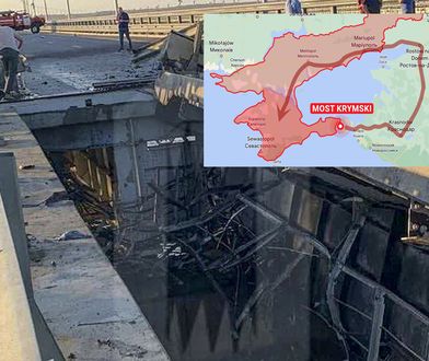 Most Krymski nie wytrzymał. "Policzek dla Władimira Putina"