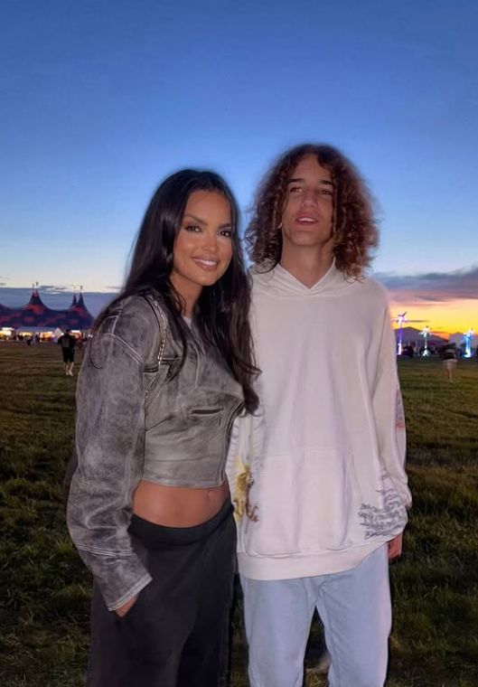 Klaudia El Dursi z synem Dawidem

