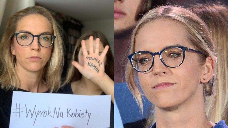 Małgorzata Trzaskowska bierze udział w akcji #WyrokNaKobiety