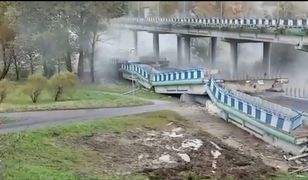 W Koszalinie zawalił się wiadukt. Nowe nagranie