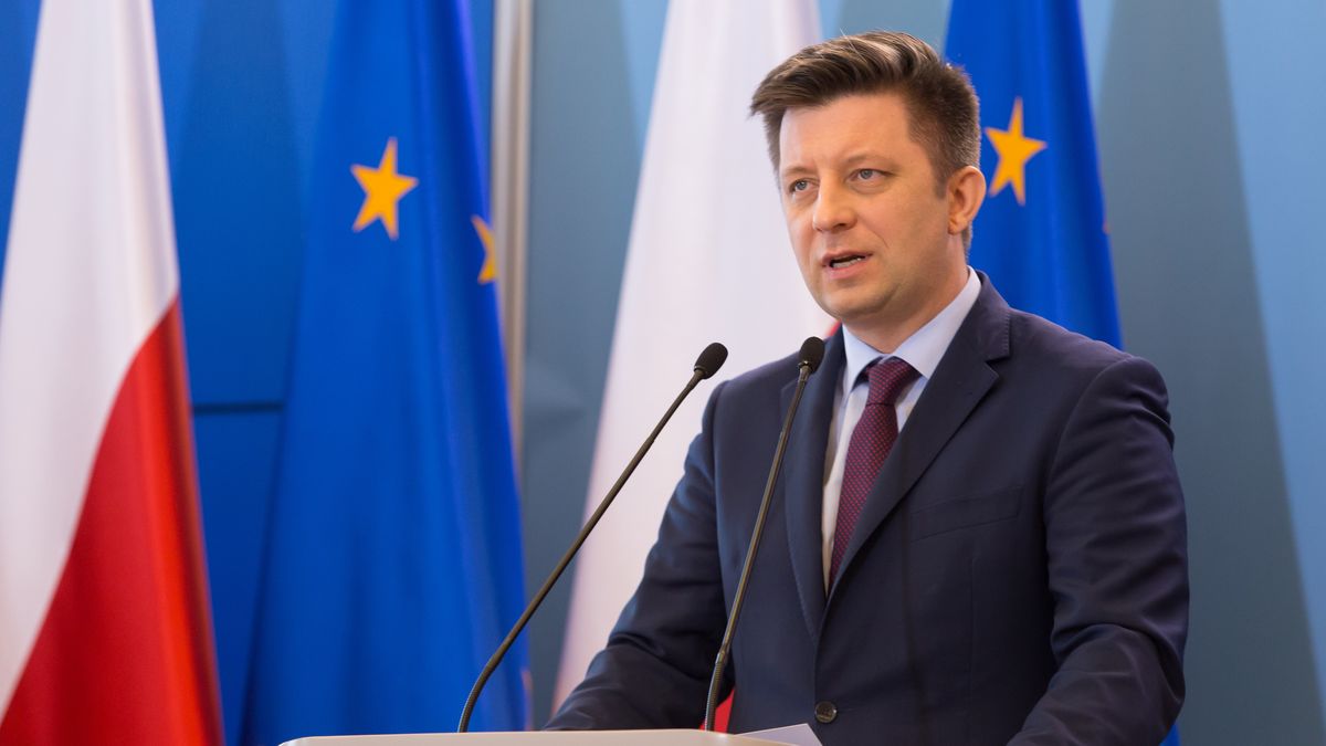 Warszawa 12.03.2020Konferencja prasowa Szefa KPRM Michala Dworczyka i Minister Rozwoju Jadwigi Emilewicz. N/Z Michal Dworczyk.