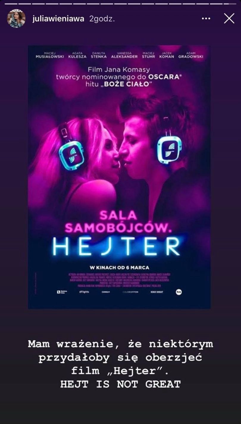 Julia Wieniawa odpowiada na negatywne recenzje swoich kosmetyków