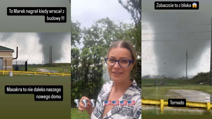 Polska youtuberka relacjonuje nadejście huraganu Milton