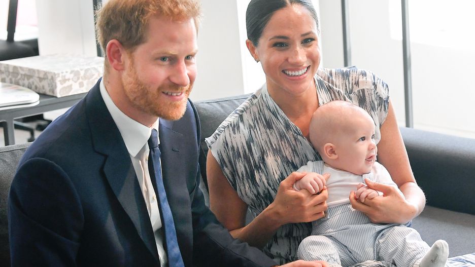 Meghan Markle i książę Harry z synem