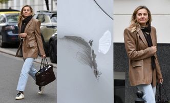 Wytworna Małgorzata Socha rozbija się po mieście PORYSOWANYM mercedesem za pół miliona złotych (ZDJĘCIA)