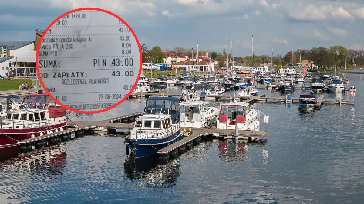 Tyle zapłacił za kawę na Mazurach. Nie wytrzymał i pokazał parag