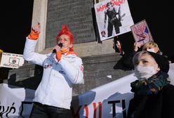 Michał Wiśniewski na proteście. Towarzyszyły mu jego dzieci