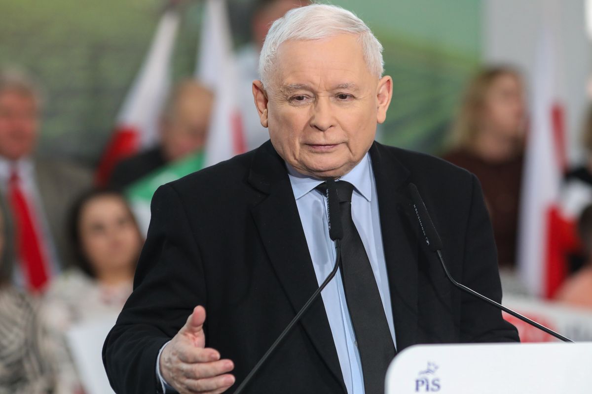 Prezes PiS Jarosław Kaczyński 