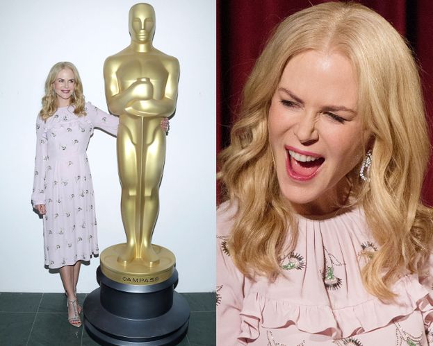 Nicole Kidman pozuje z gigantycznym Oscarem
