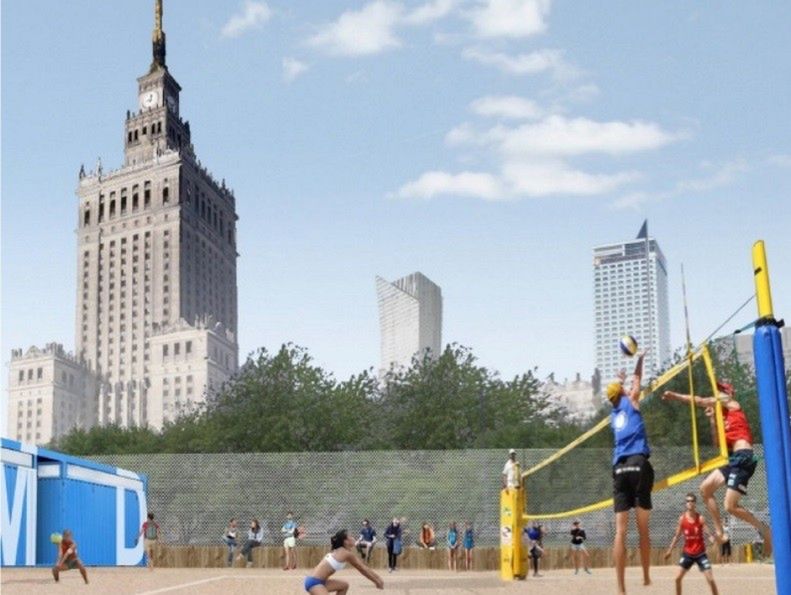 Plaże w samym centrum Warszawy. Będą boiska i leżaki